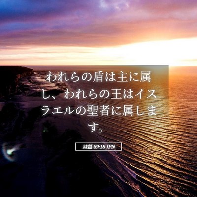 Picture 05 - 詩篇 89:18 JPN - われらの盾は主に属し、われらの王 - Bible Verse Picture