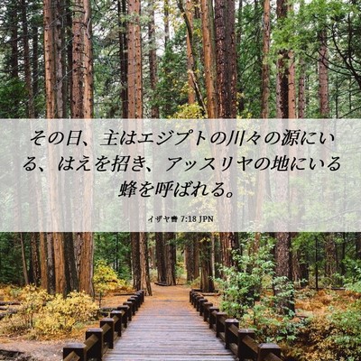 Picture 06 - イザヤ書 7:18 JPN - その日、主はエジプトの川々の源に - Bible Verse Picture