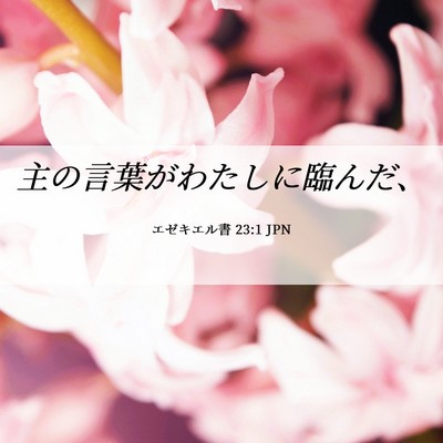 Picture 06 - エゼキエル書 23:1 JPN - 主の言葉がわたしに臨んだ、 - Bible Verse Picture