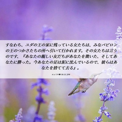 Picture 06 - エレミヤ書 38:22 JPN - すなわち、ユダの王の家に残ってい - Bible Verse Picture