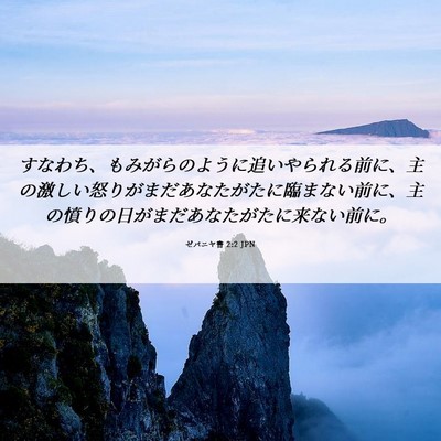 Picture 06 - ゼパニヤ書 2:2 JPN - すなわち、もみがらのように追いや - Bible Verse Picture