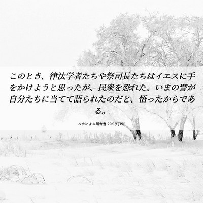 Picture 06 - ルカによる福音書 20:19 JPN - このとき、律法学者たちや祭司長た - Bible Verse Picture