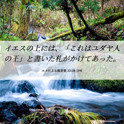 Picture 06 - ルカによる福音書 23:38 JPN - イエスの上には、「これはユダヤ人 - Bible Verse Picture