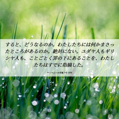 Picture 06 - ローマ人への手紙 3:9 JPN - すると、どうなるのか。わたしたち - Bible Verse Picture