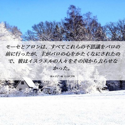 Picture 06 - 出エジプト記 11:10 JPN - モーセとアロンは、すべてこれらの - Bible Verse Picture