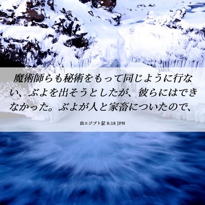 Picture 06 - 出エジプト記 8:18 JPN - 魔術師らも秘術をもって同じように - Bible Verse Picture
