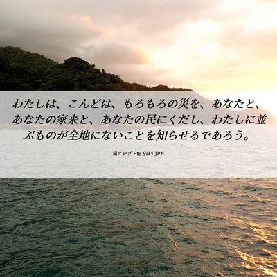 Picture 06 - 出エジプト記 9:14 JPN - わたしは、こんどは、もろもろの災 - Bible Verse Picture