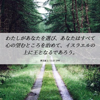 Picture 06 - 列王紀上 11:37 JPN - わたしがあなたを選び、あなたはす - Bible Verse Picture