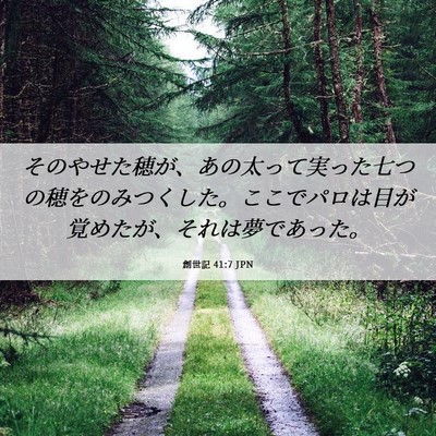 Picture 06 - 創世記 41:7 JPN - そのやせた穂が、あの太って実った - Bible Verse Picture