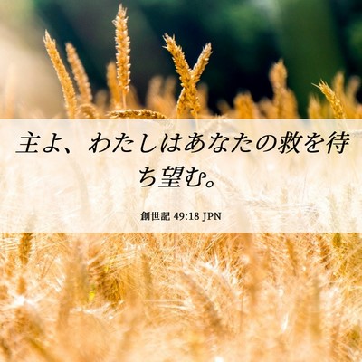 Picture 06 - 創世記 49:18 JPN - 主よ、わたしはあなたの救を待ち望 - Bible Verse Picture