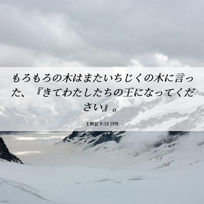 Picture 06 - 士師記 9:10 JPN - もろもろの木はまたいちじくの木に - Bible Verse Picture