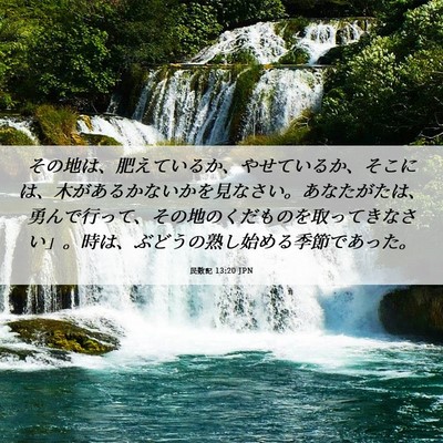 Picture 06 - 民数記 13:20 JPN - その地は、肥えているか、やせてい - Bible Verse Picture
