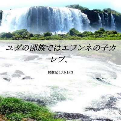Picture 06 - 民数記 13:6 JPN - ユダの部族ではエフンネの子カレブ - Bible Verse Picture