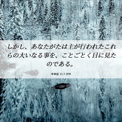 Picture 06 - 申命記 11:7 JPN - しかし、あなたがたは主が行われた - Bible Verse Picture