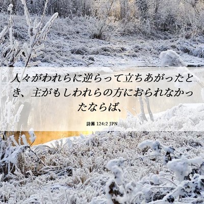 Picture 06 - 詩篇 124:2 JPN - 人々がわれらに逆らって立ちあがっ - Bible Verse Picture
