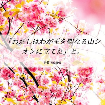 Picture 06 - 詩篇 2:6 JPN - 「わたしはわが王を聖なる山シオン - Bible Verse Picture