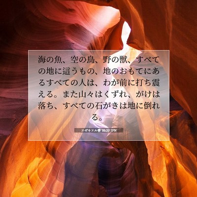 Picture 07 - エゼキエル書 38:20 JPN - 海の魚、空の鳥、野の獣、すべての - Bible Verse Picture