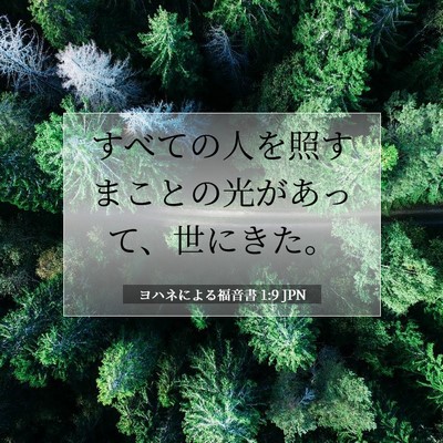 Picture 07 - ヨハネによる福音書 1:9 JPN - すべての人を照すまことの光があっ - Bible Verse Picture