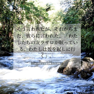 Picture 07 - ヨハネによる福音書 11:11 JPN - そう言われたが、それからまた、彼 - Bible Verse Picture