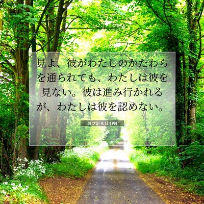 Picture 07 - ヨブ記 9:11 JPN - 見よ、彼がわたしのかたわらを通ら - Bible Verse Picture