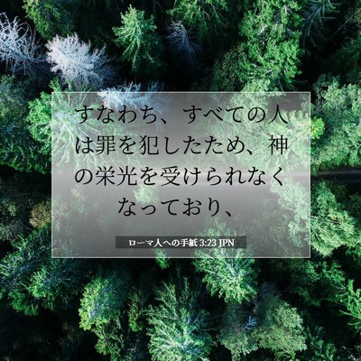 Picture 07 - ローマ人への手紙 3:23 JPN - すなわち、すべての人は罪を犯した - Bible Verse Picture