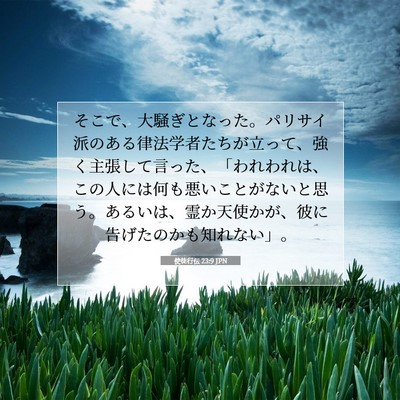 Picture 07 - 使徒行伝 23:9 JPN - そこで、大騒ぎとなった。パリサイ - Bible Verse Picture