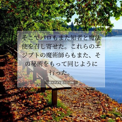 Picture 07 - 出エジプト記 7:11 JPN - そこでパロもまた知者と魔法使を召 - Bible Verse Picture