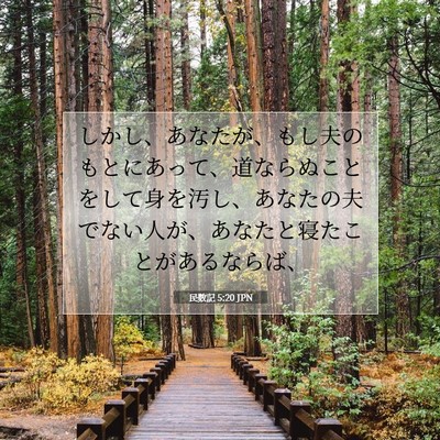 Picture 07 - 民数記 5:20 JPN - しかし、あなたが、もし夫のもとに - Bible Verse Picture