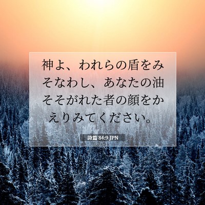 Picture 07 - 詩篇 84:9 JPN - 神よ、われらの盾をみそなわし、あ - Bible Verse Picture