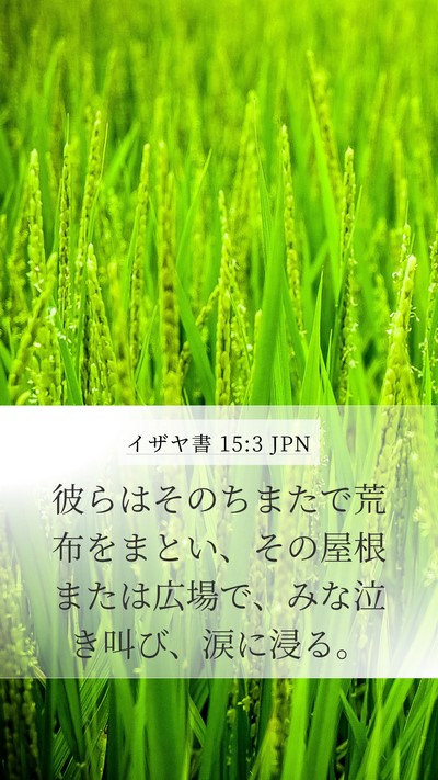 イザヤ書 15:3 JPN Bible Verse Image