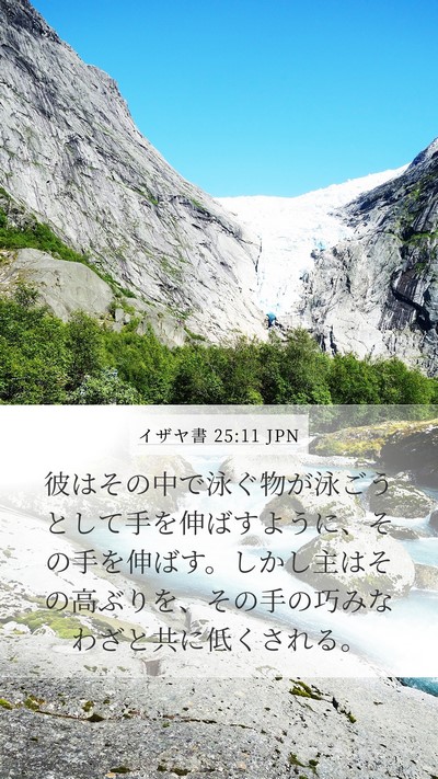 イザヤ書 25:11 JPN Bible Verse Image