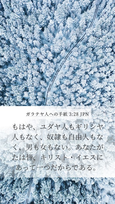 ガラテヤ人への手紙 3:28 JPN Bible Verse Image