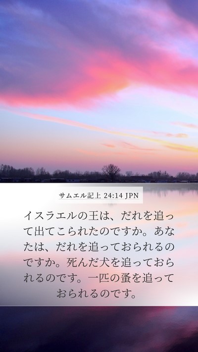サムエル記上 24:14 JPN Bible Verse Image