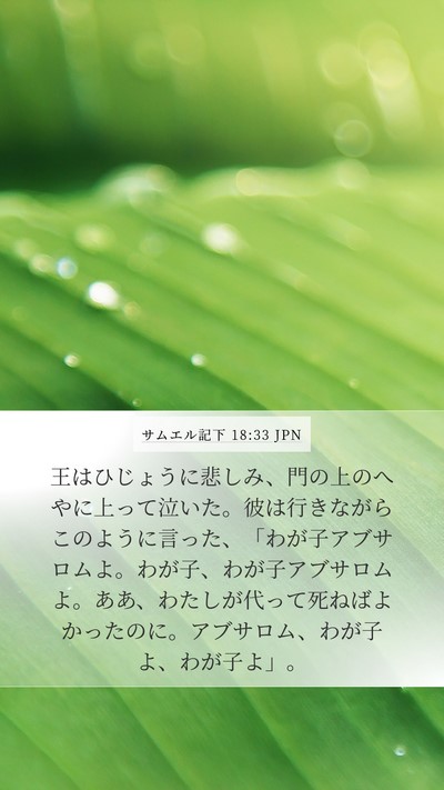 サムエル記下 18:33 JPN Bible Verse Image