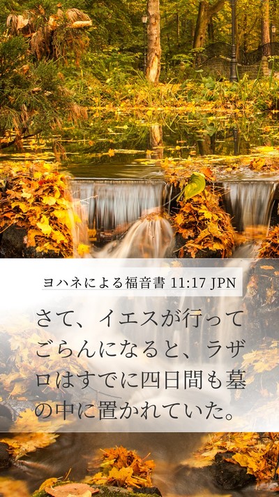 ヨハネによる福音書 11:17 JPN Bible Verse Image
