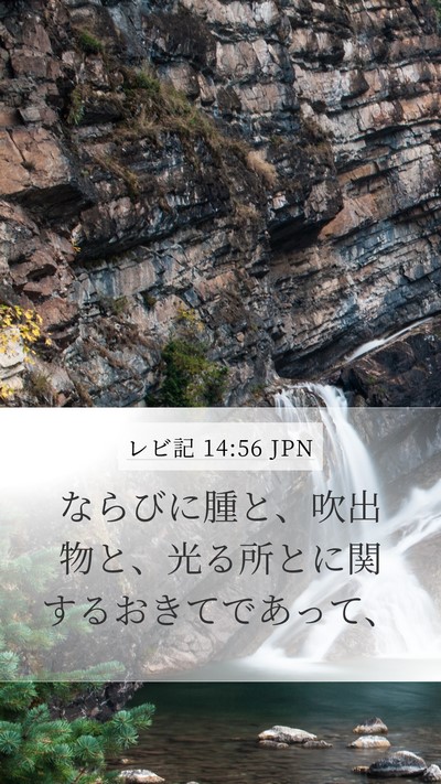 レビ記 14:56 JPN Bible Verse Image