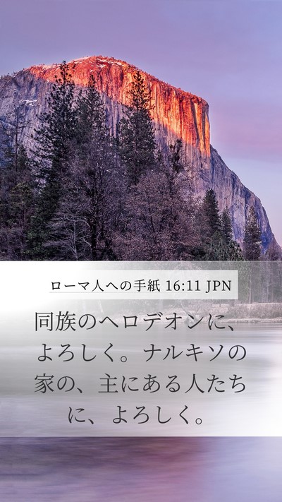 ローマ人への手紙 16:11 JPN Bible Verse Image