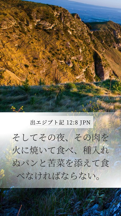 出エジプト記 12:8 JPN Bible Verse Image
