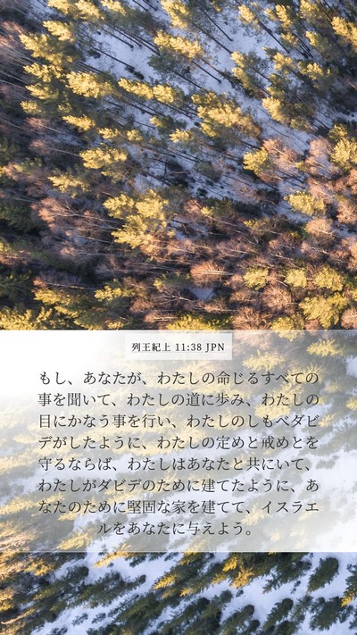 列王紀上 11:38 JPN Bible Verse Image