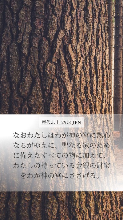 歴代志上 29:3 JPN Bible Verse Image