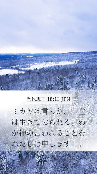 歴代志下 18:13 JPN Bible Verse Image