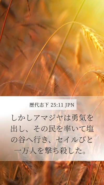歴代志下 25:11 JPN Bible Verse Image