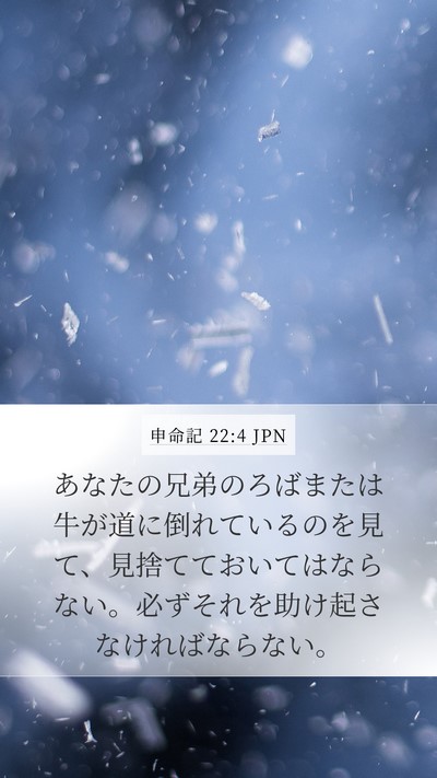 申命記 22:4 JPN Bible Verse Image