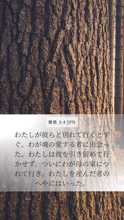 雅歌 3:4 JPN Bible Verse Image